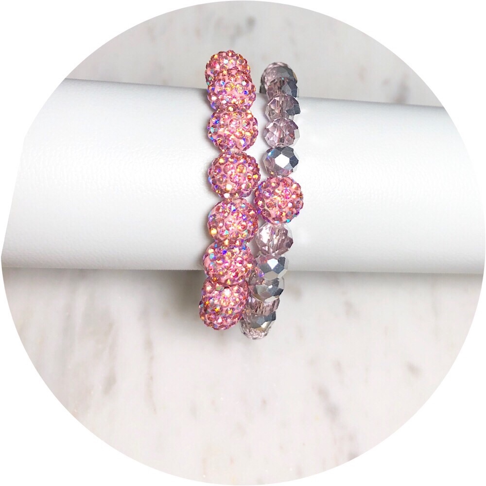 2 Piece Austrian Crystal Beaded Bracelets - Picture 7 of 7